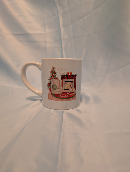 Tasse " cheminée de Noël "