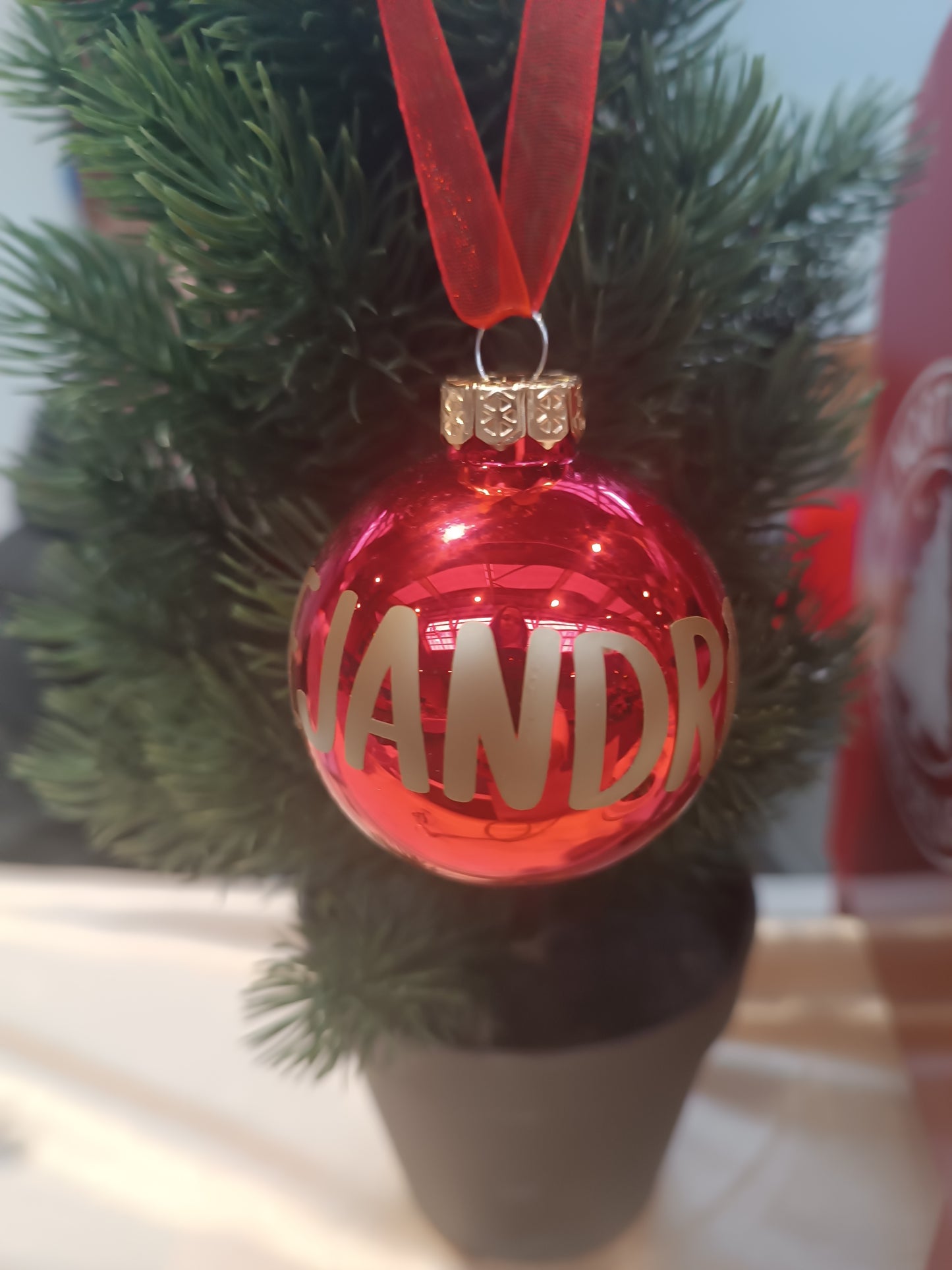 Boule de Noël personnalisée